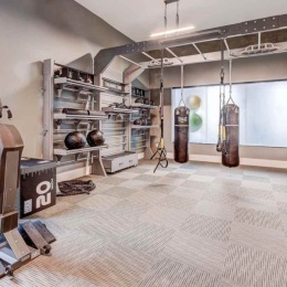 Open and well-lit fitness center